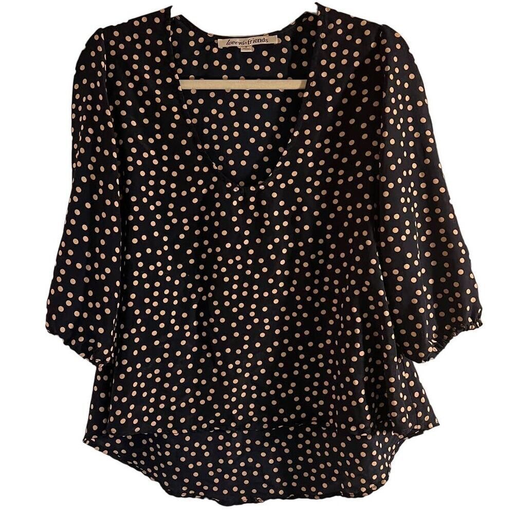 Lovers & Friends Polka Dot Blouse Sz. S